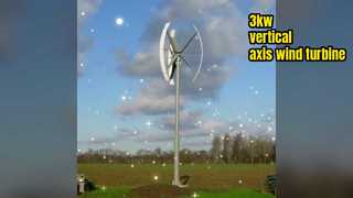 3kw vertical axis roof top wind turbine